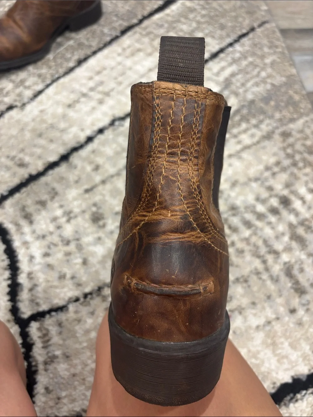 Ariat Men's Brown Leather Chelsea Work Boots
